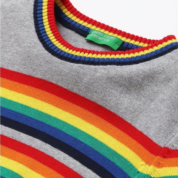 United Colors Of Benetton Multicolor Striped Crewneck Sweater - Picture 4 of 9